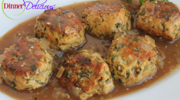 Ground Chicken And Spinach Meatball Marsala