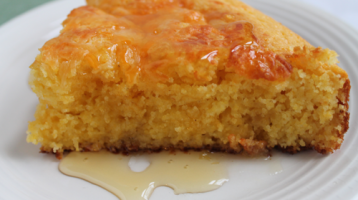 Honey Cornbread Recipe with Honey and Cheddar Cheese