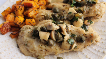 Healthy Chicken & Mushroom Piccata