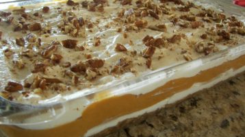 Layered pumpkin dessert