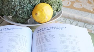 Creamy Broccoli Soup with Parmesan Cheese