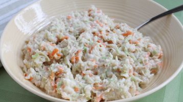 homemade creamy coleslaw