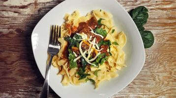 eating pasta and being fat