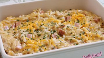 Cheesy Orzo Pasta