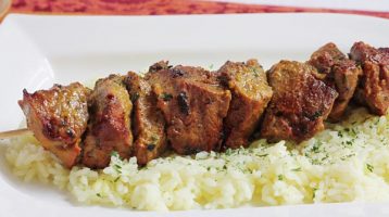 Curried Beef Steak Kabobs