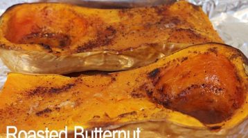Cinnamon Butternut Squash Roasted in the Oven
