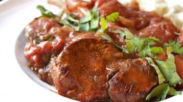 Easy Swiss Steak with Pizza Sauce