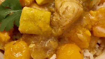 Yellow Coconut Curry Chicken