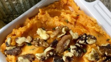 Savory Mashed Sweet Potatoes
