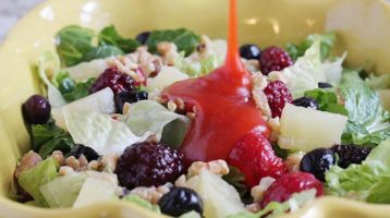 Tossed Salad with Fruits and Nuts