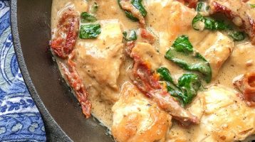 Chicken with Parmesan Cream Sauce