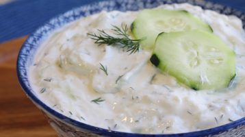 Tzatziki Sauce in a Bowl