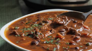 Bowl of Instant Pot Beef Stew