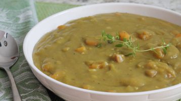 Instant Pot Split Pea Soup in a Bowl