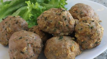 healthy turkey oatmeal meatballs