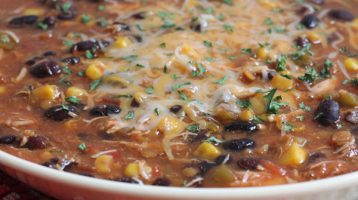 bowl of Chicken Tortilla Soup
